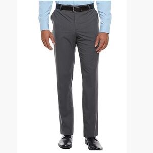 J Ferrar Slim Fit Flat Front Gray Dress Suit Pants Men’s 36W 30L